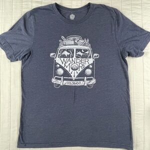 Colorado Wander More Blue VW shirt Large